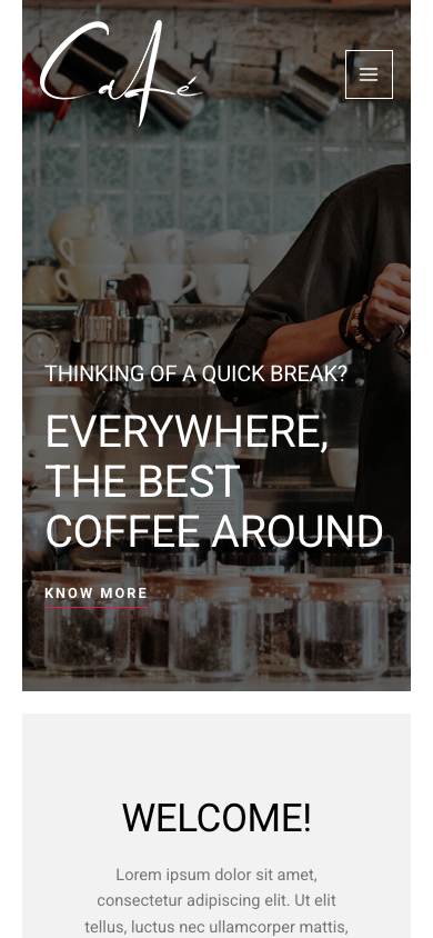 Cafe mobile preview