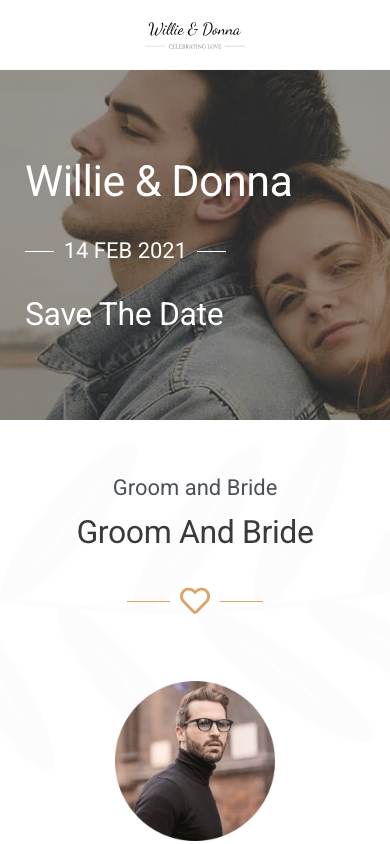 Wedding Invitation mobile preview